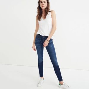 Madewell 8" rise skinny jeans